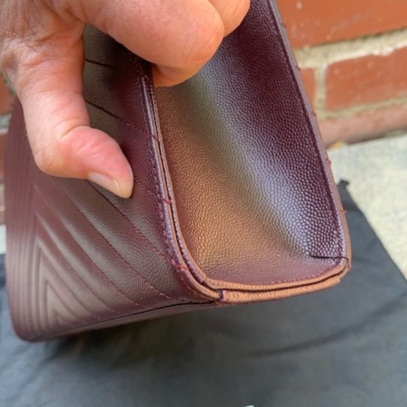 RECEIPT- SAINT LAURENT Large Monogramme Envelope Chain Bag - Bordeaux - Picture 8 of 13